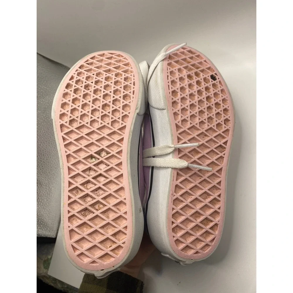 Set of 3 pairs Vans Ward Low Multi‎ Color Pastel Pink Canvas Kids Shoes Size 1.0